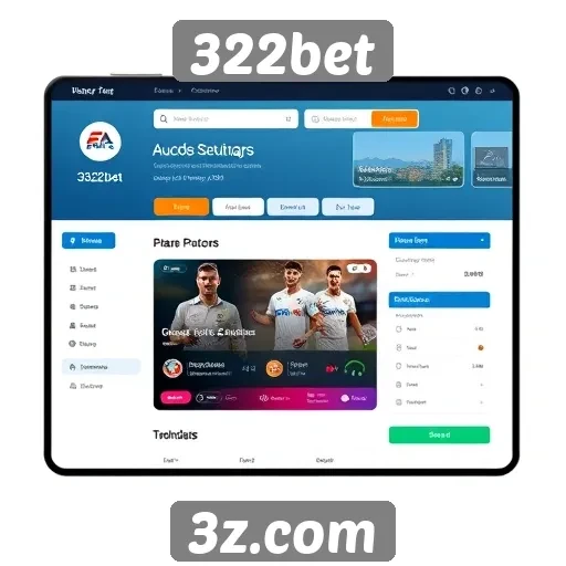 Interface do usuário no 322bet é intuitiva